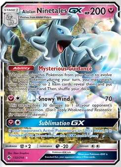 Kaart Alolan Ninetales GX
