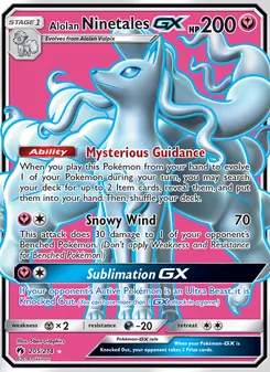 Kaart Alolan Ninetales GX