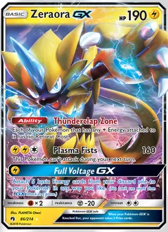 Kaart Zeraora GX