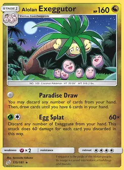 Kaart Alolan Exeggutor