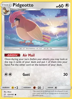 Kaart Pidgeotto