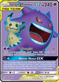 Kaart Gengar & Mimikyu GX