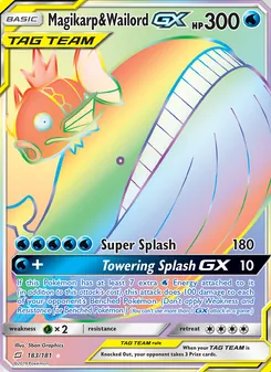 Kaart Magikarp & Wailord GX