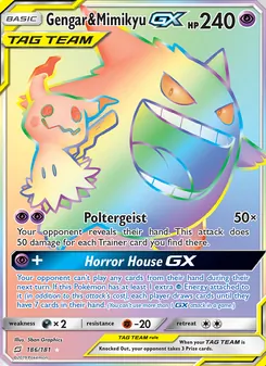 Kaart Gengar & Mimikyu GX