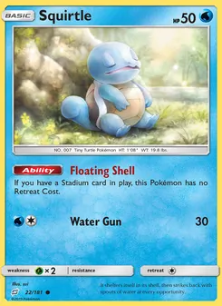 Kaart Squirtle