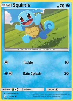 Kaart Squirtle