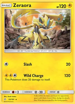 Kaart Zeraora