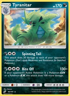 Kaart Tyranitar