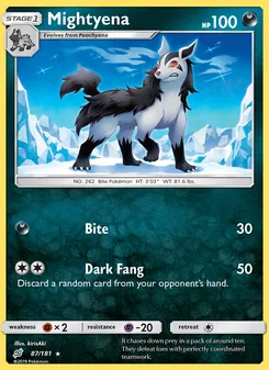 Kaart Mightyena