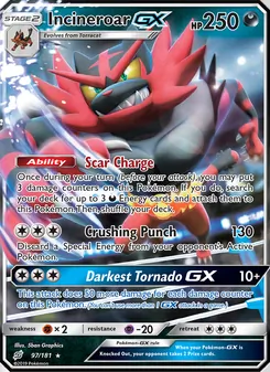 Kaart Incineroar GX