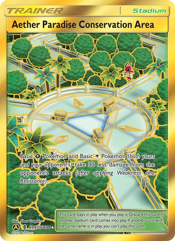 Pokémon-kaart Aether Paradise Conservation Area