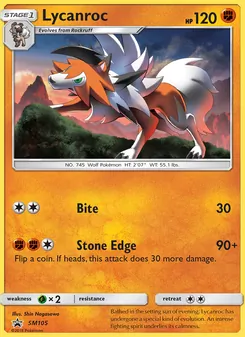 Kaart Lycanroc
