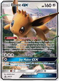 Kaart Eevee GX