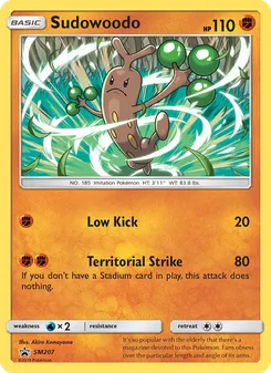 Kaart Sudowoodo