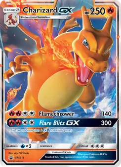 Kaart Charizard GX