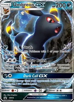 Kaart Umbreon GX