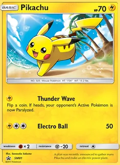 Kaart Pikachu