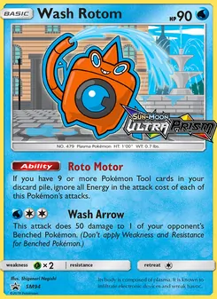 Kaart Wash Rotom