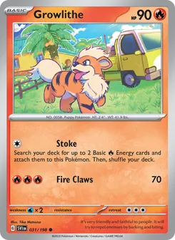 Kaart Growlithe