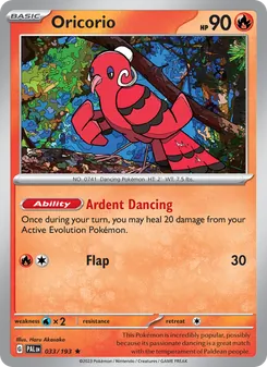 Kaart Oricorio