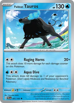 Kaart Paldean Tauros