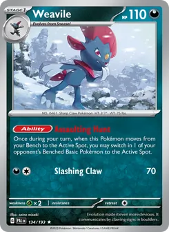 Kaart Weavile