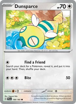 Kaart Dunsparce