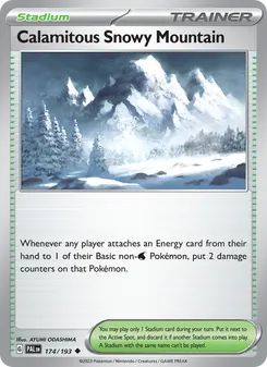 Kaart Calamitous Snowy Mountain