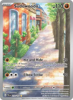 Kaart Sudowoodo