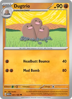 Kaart Dugtrio