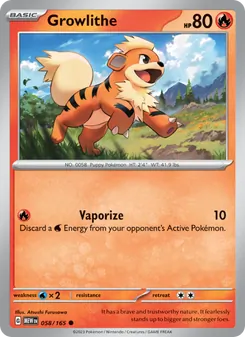 Kaart Growlithe