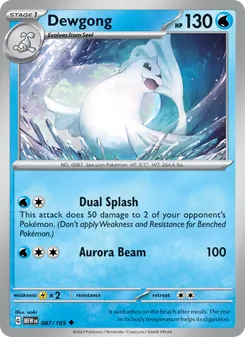 Kaart Dewgong