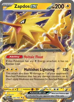 Kaart Zapdos ex