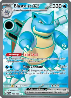 Kaart Blastoise ex
