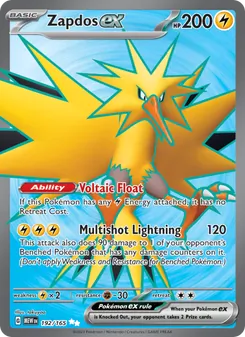 Kaart Zapdos ex