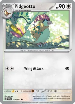 Kaart Pidgeotto