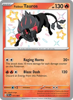Kaart Paldean Tauros