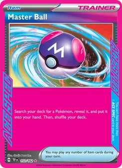 Kaart Master Ball