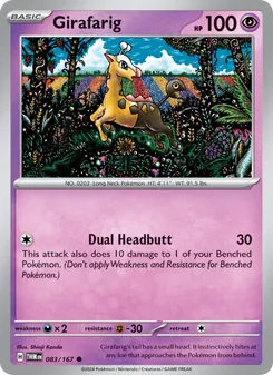 Kaart Girafarig