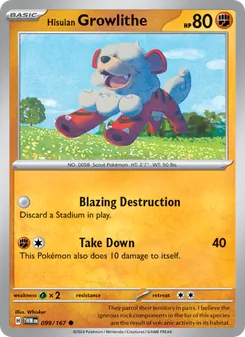 Kaart Hisuian Growlithe