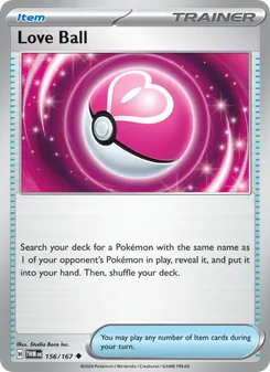 Kaart Love Ball