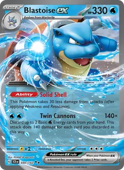 Kaart Blastoise ex