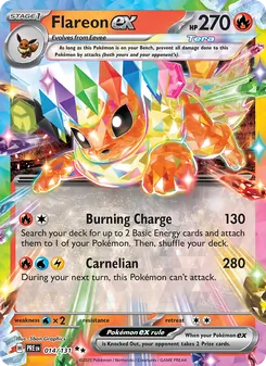 Kaart Flareon ex