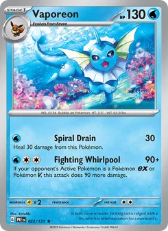 Kaart Vaporeon