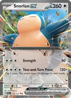Kaart Snorlax ex