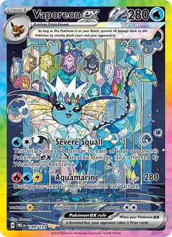 Kaart Vaporeon ex