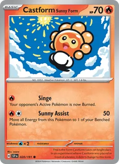 Kaart Castform Sunny Form