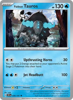 Kaart Paldean Tauros
