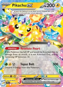 Kaart Pikachu ex