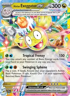 Kaart Alolan Exeggutor ex